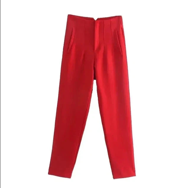 Levoire | Taille - Pantalon Formel Décontracté Rot