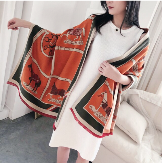 Levoire | Écharpe Douce et Confortable avec de Beaux Motifs Rot