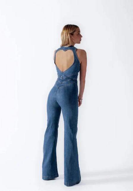 Levoire | Combinaison En Denim Sans Bretelles Viininvalinta Style Y2K Pour Femmes