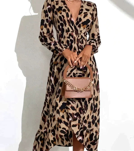 Levoire | Robe imprimée à décolleté en V