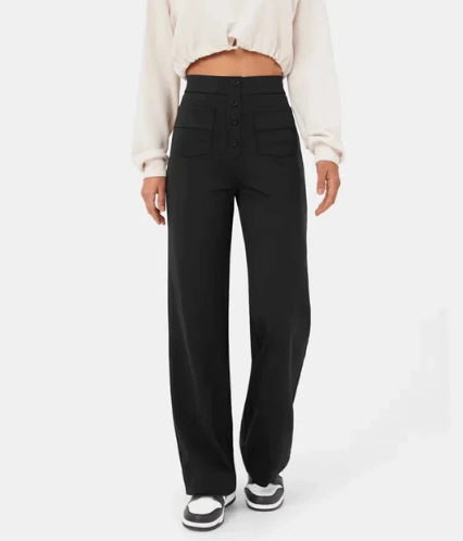 Levoire | Pantalons de loisirs ajustés Taille haute