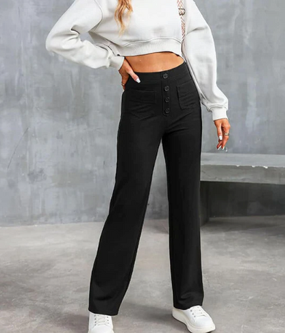 Levoire | Pantalons de loisirs ajustés Taille haute