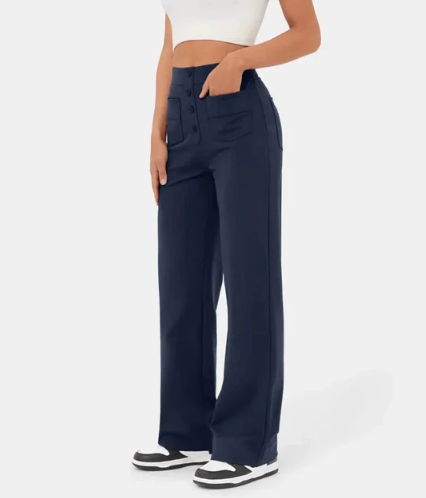 Levoire | Pantalons de loisirs ajustés Taille haute Merensininen