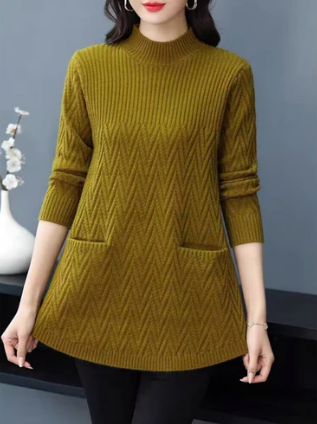 Levoire | Polo à col pour femmes Jaune