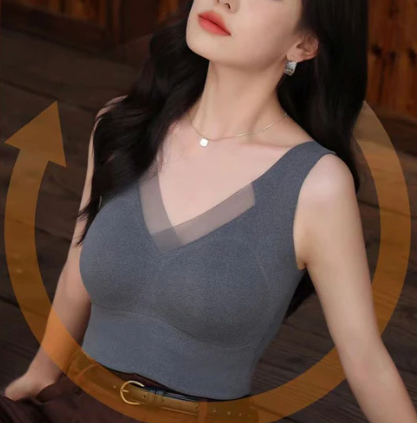 Levoire | T-shirt graphique avec soutien-gorge intégré Gris