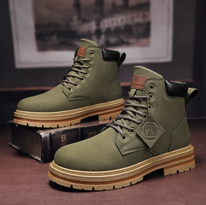 Levoire | Chaussures À Lacets Confortables Pour Hommes Vert