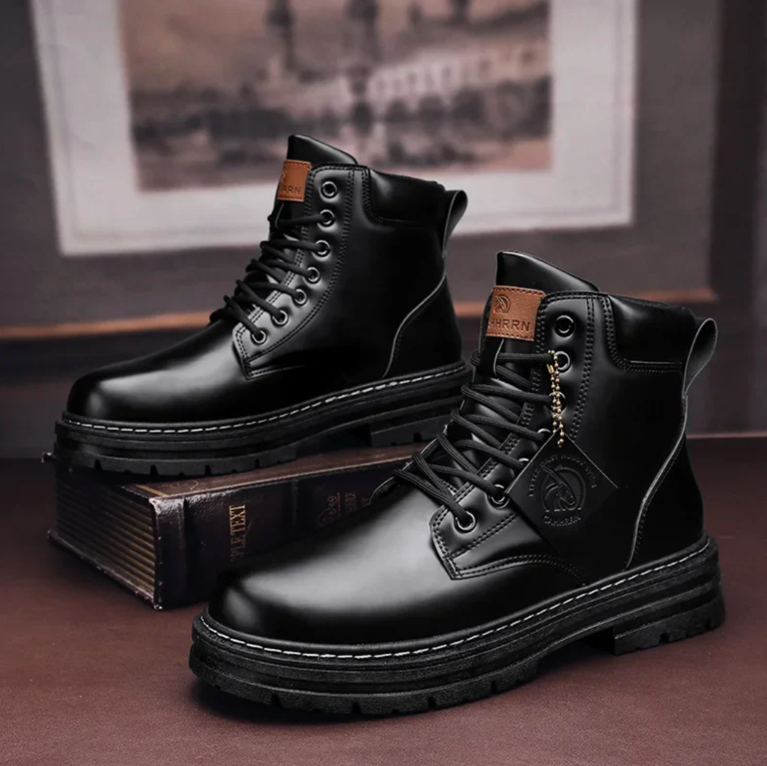 Levoire | Chaussures À Lacets Pour Hommes Noir