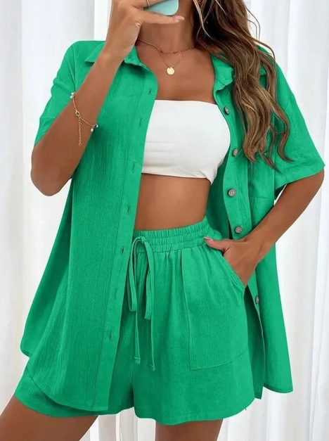 Levoire | Ensemble Deux Pièces Confortable Pour Femmes Vert