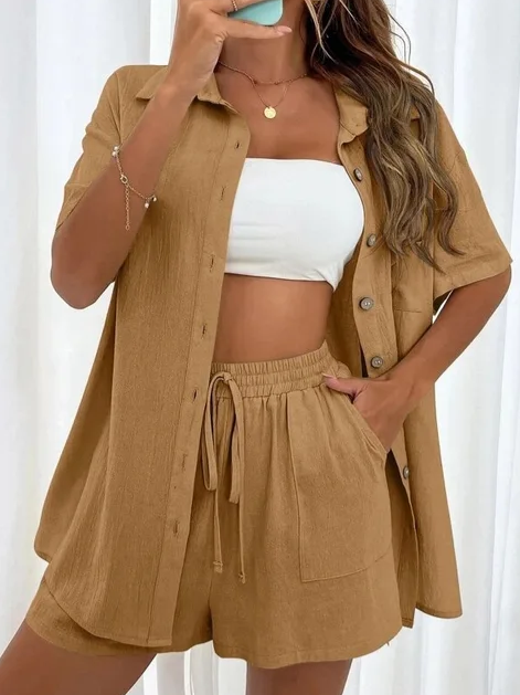 Levoire | Ensemble Deux Pièces Confortable Pour Femmes Beige