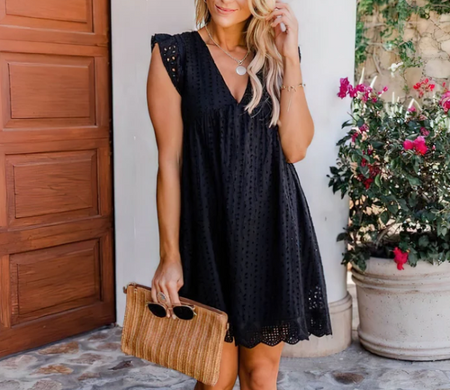 Levoire | Robe Mini Œillet Bohème D'Été
