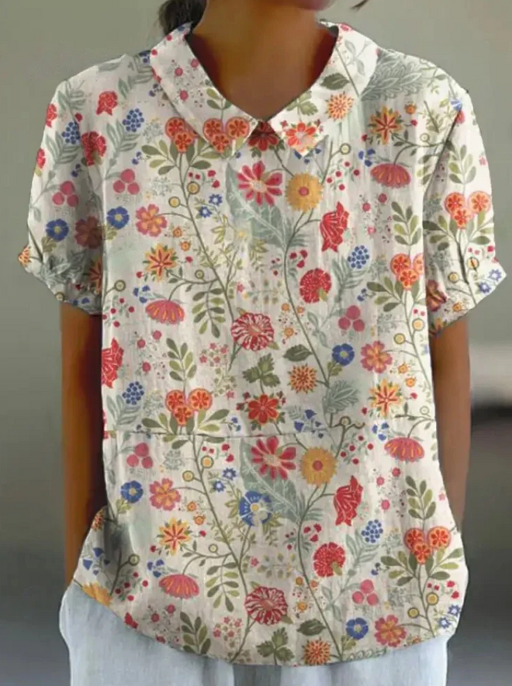 Levoire | Blouse Élégante Avec Motif Floral Pour Femmes Impression de tournesols