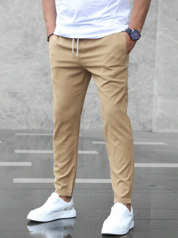 Levoire | Pantalon Stretch Luxe De Qualité Premium Beige