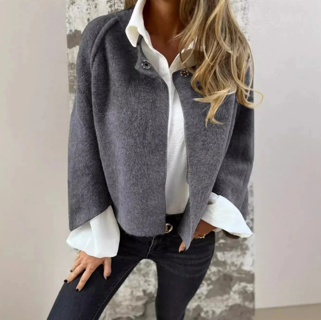 Levoire | Manteau Court Fr La Priode De Transition Gris