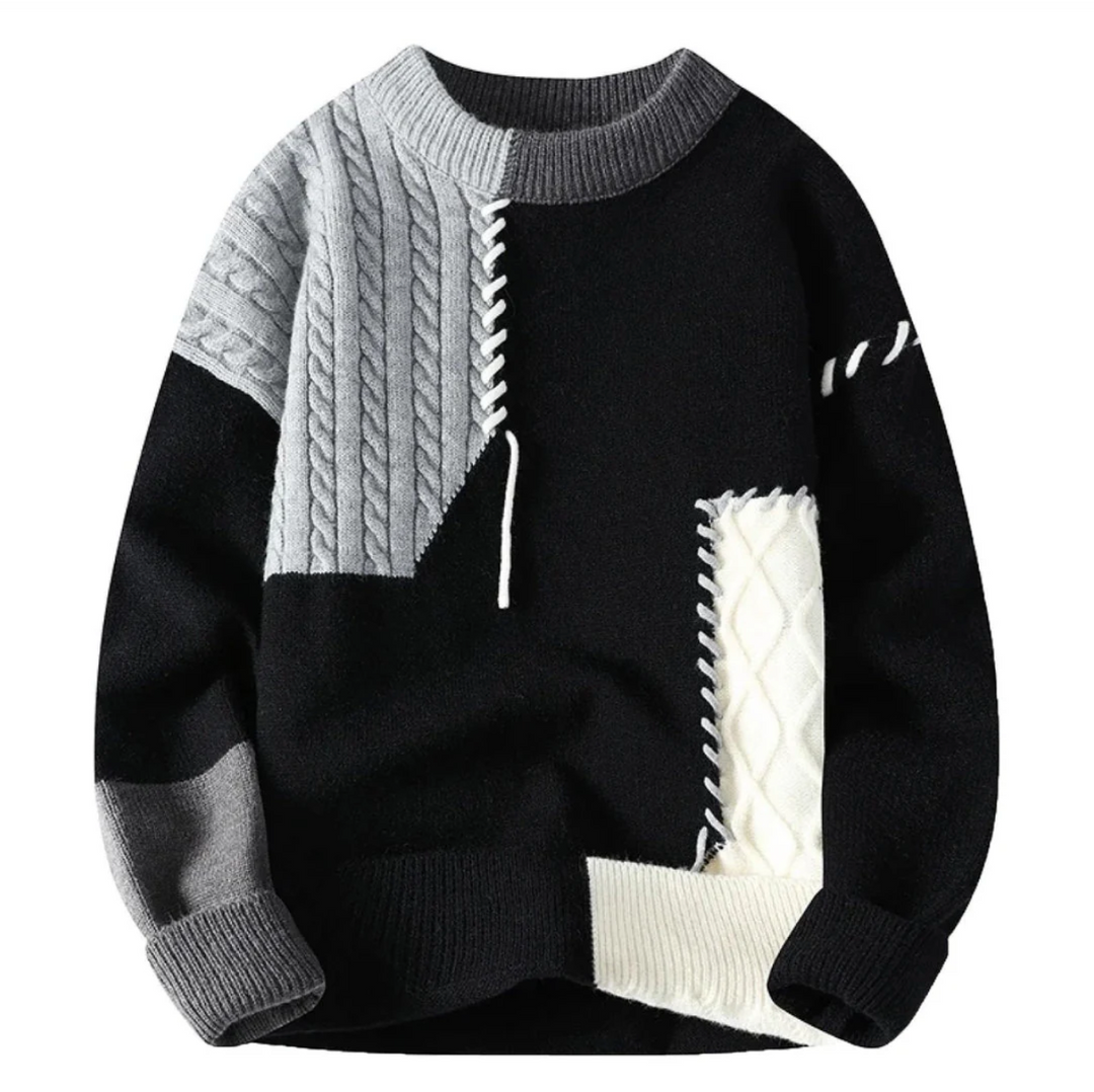 Levoire | Pull À Col Rond Avec Une Coupe Confortable Noir