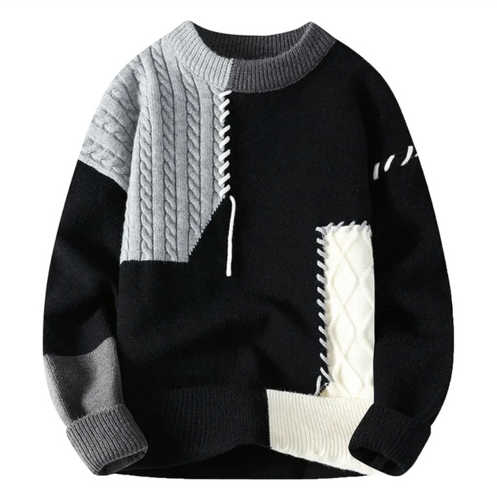 Levoire | Pull À Col Rond Avec Une Coupe Confortable Noir