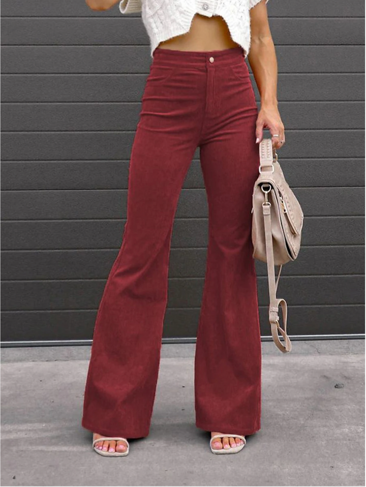 Levoire | Pantalon En Velours Côtelé Pour Femmes Rot