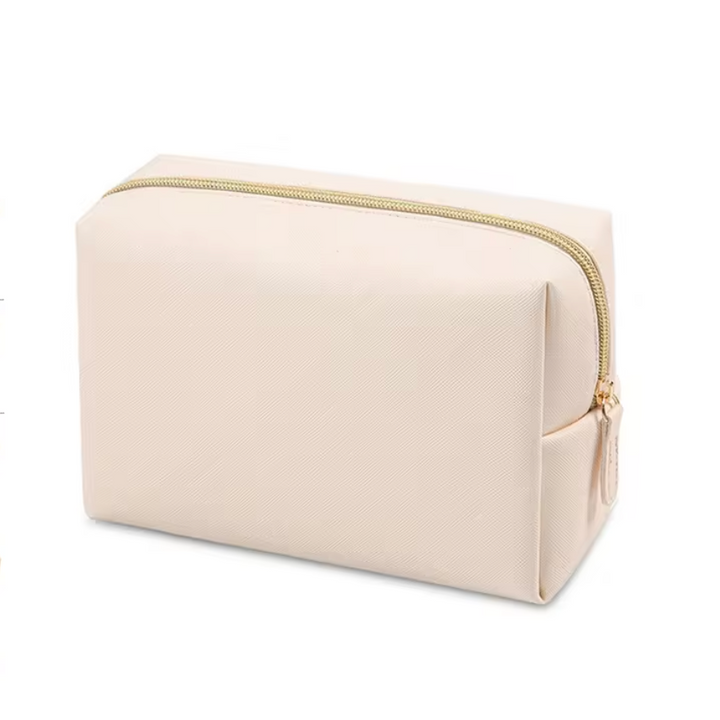 Levoire | Sac De Maquillage Portable Imperméable En Pu Beige
