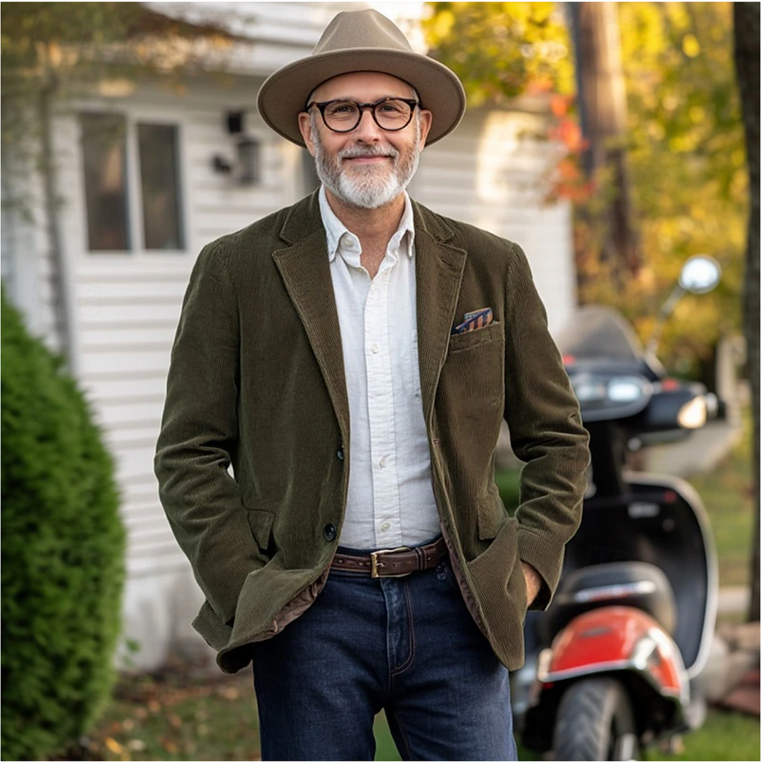 Levoire | Blazer En Velours Côtelé Avec Boutons Pour Hommes