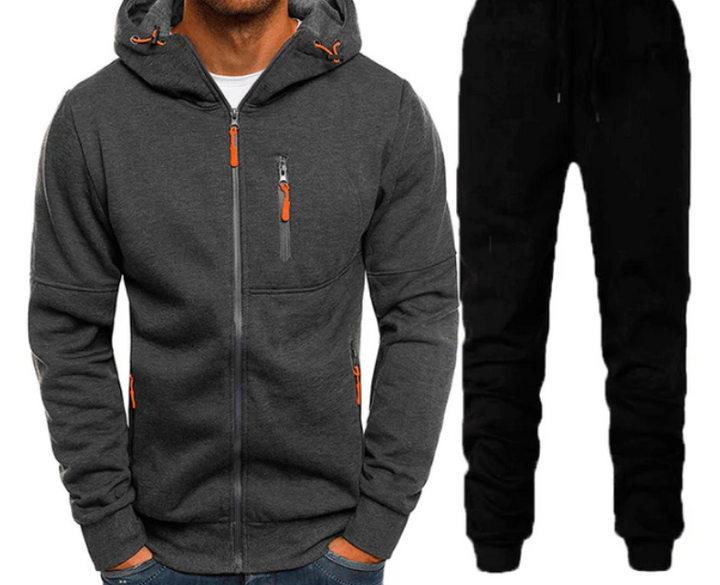 Levoire | Vêtements De Loisirs 2 Pièces Ensemble D'Entraînement Pour Hommes Gris foncé