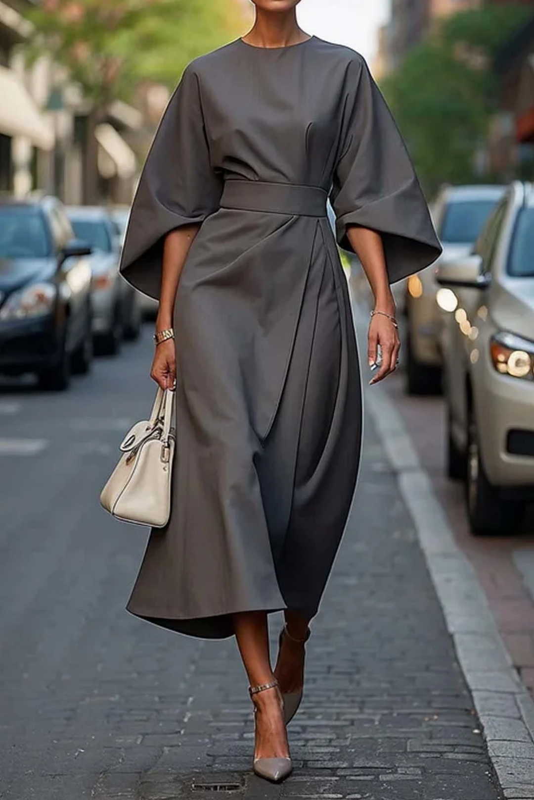 Levoire | Avec Manches Amples Gris