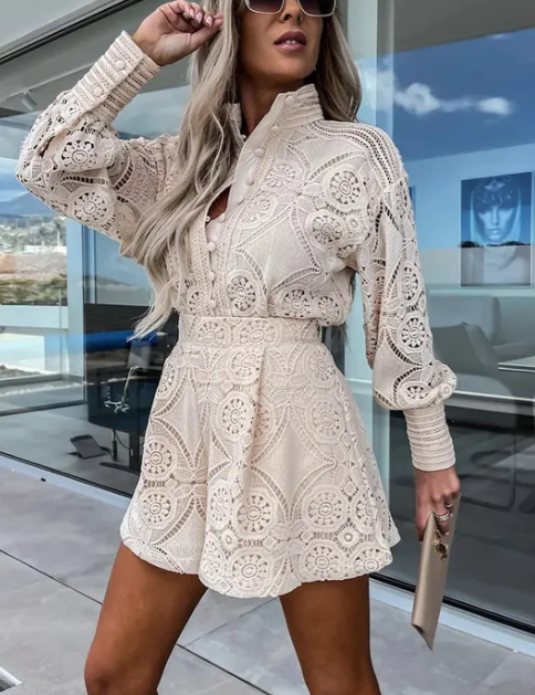 Levoire | Élégante Tenue D'Été Beige