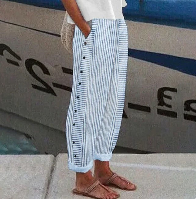 Levoire | Pantalon Préféré Bleu Avec Poches Latérales 46