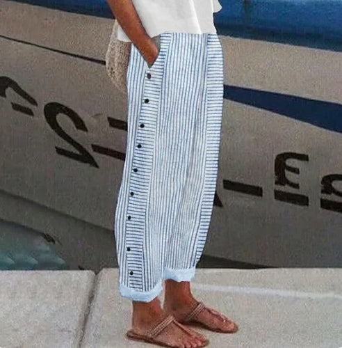 Levoire | Pantalon Préféré Bleu Avec Poches Latérales