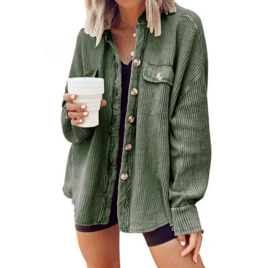 Levoire | Veste En Velours, Avec Capuche Irrégulière Vert