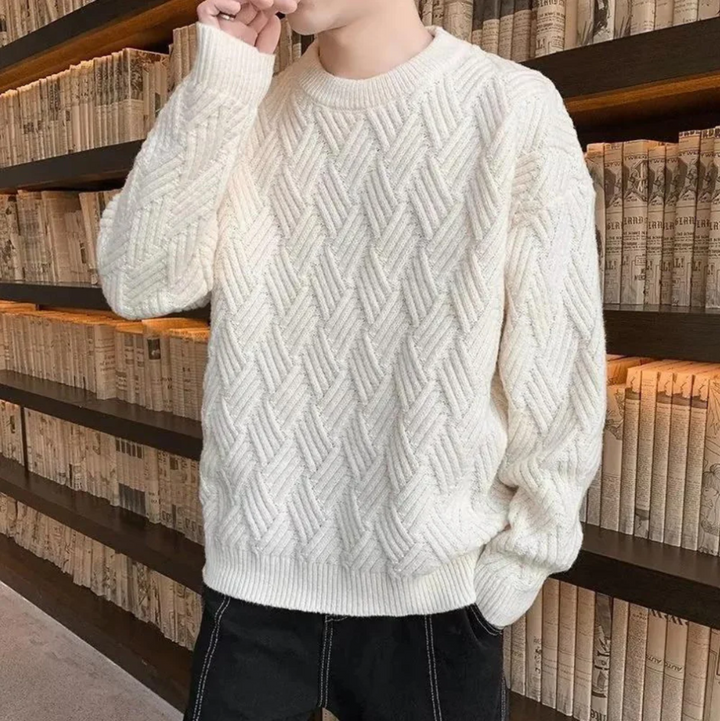 Levoire | Pull Homme Tendance Et Tricoté De Manière Décontractée Abricot
