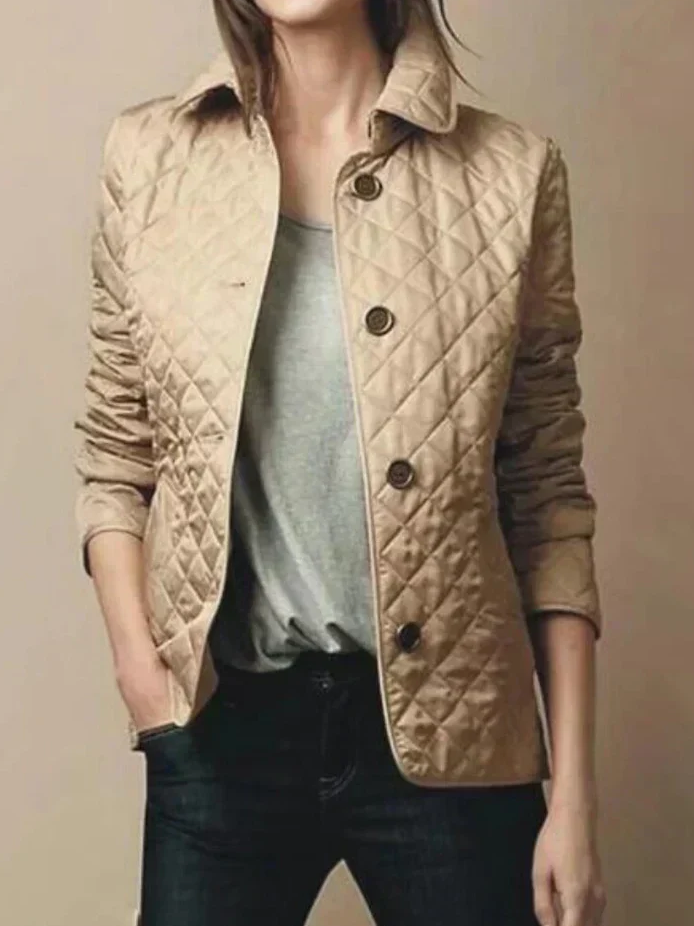 Levoire | Élégante Veste Matelassée Beige