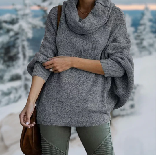 Levoire | Pull À Col Roulé Élégant Avec Col Gris foncé (presque épuisé)
