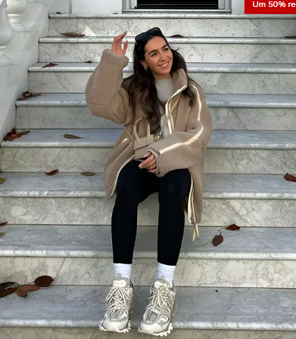 Levoire | Veste En Sherpa Pour Femmes Avec Fermeture Éclair