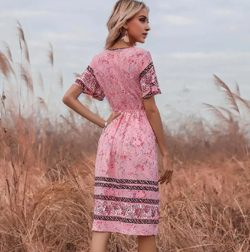 Levoire | Robe Boho Imprimée Ethnique