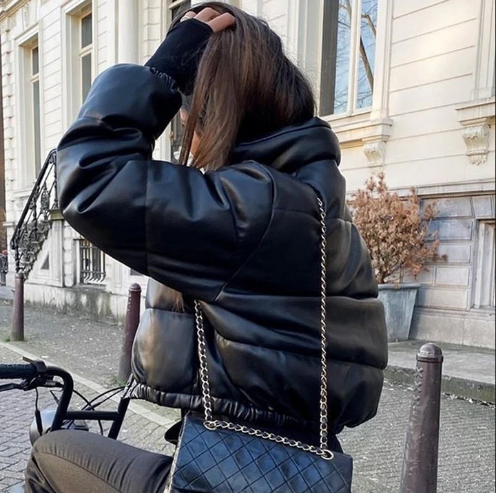 Levoire | Veste Bomber Courte Avec Fermeture Éclair Et Bords Côtelés