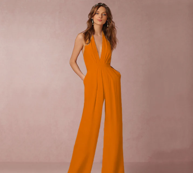 Levoire | Pantalons À Jambe Large Orange