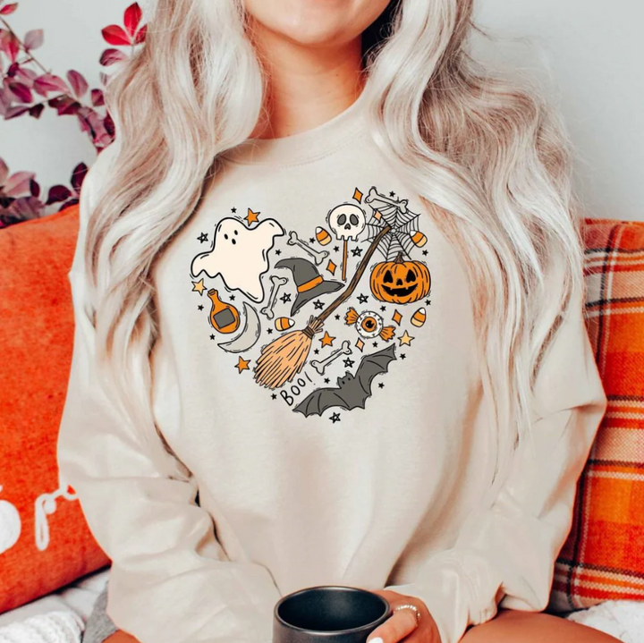 Levoire | Sweat-Shirt D'Halloween Avec Motif À Vibrations Chic Pour Femmes