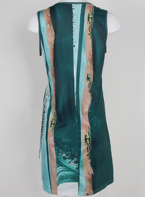 Levoire | Robe D'Été À Vagues Vertes