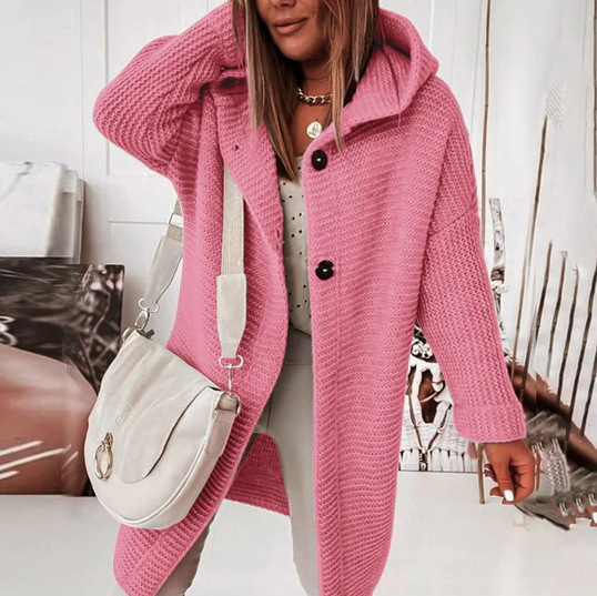 Levoire | Gilet À Manches Longues Avec Capuche Rosa