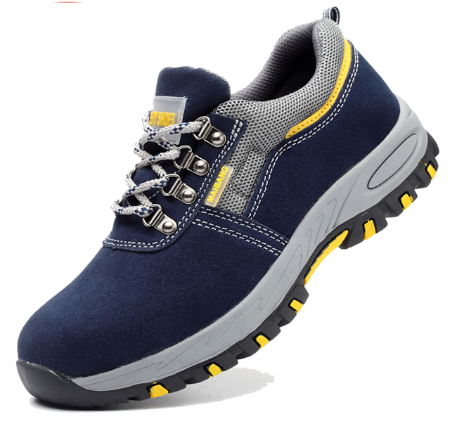 Levoire | Chaussure Sécurisée En Cuir Pour Hommes Bleu