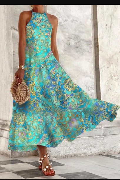 Levoire | Robe Sans Manches Bleu