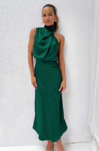 Levoire | Élégante Robe De Soirée Smaragd