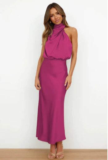 Levoire | Élégante Robe De Soirée StauBeige Rose