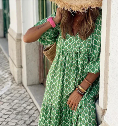 Levoire | Robe Maxi Glamour Avec Décolleté En V