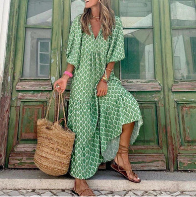 Levoire | Robe Maxi Glamour Avec Décolleté En V