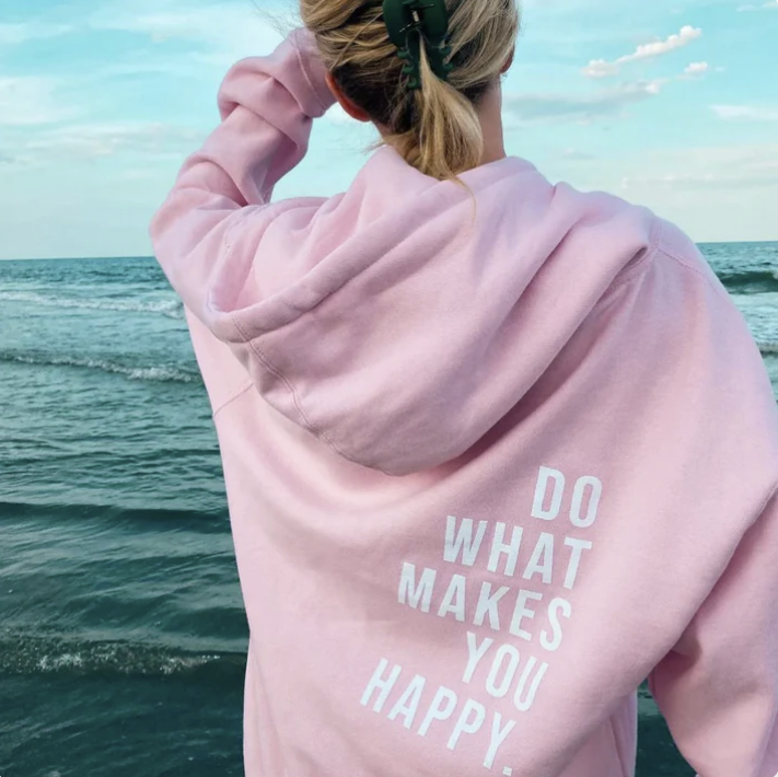 Levoire | Sweat à capuche général décontracté et relaxant Rose