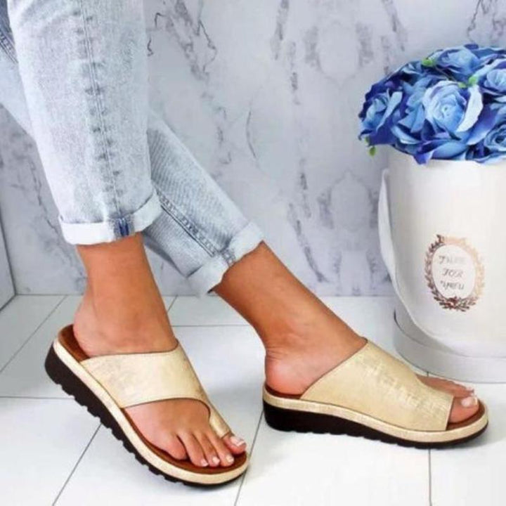 Levoire | Sandales Correctrices Pour Femmes Or