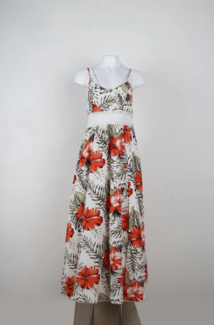 Levoire | Robe Maxi Sans Manches Romantique Avec Imprimé Floral