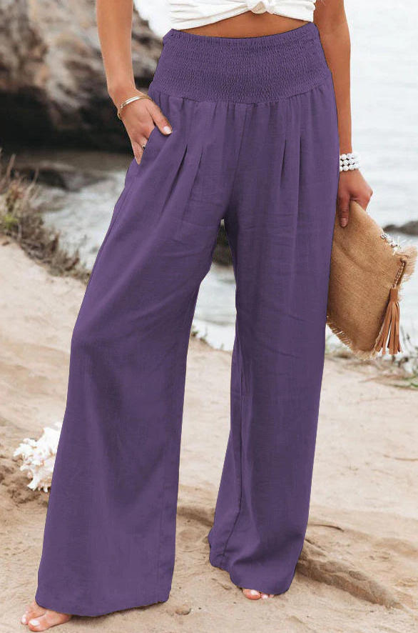 Levoire | Pantalon Large Décontracté Pour Femmes Lilas
