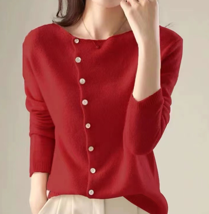 Levoire | Veste Tricotée Confortable Pour Femmes Rot