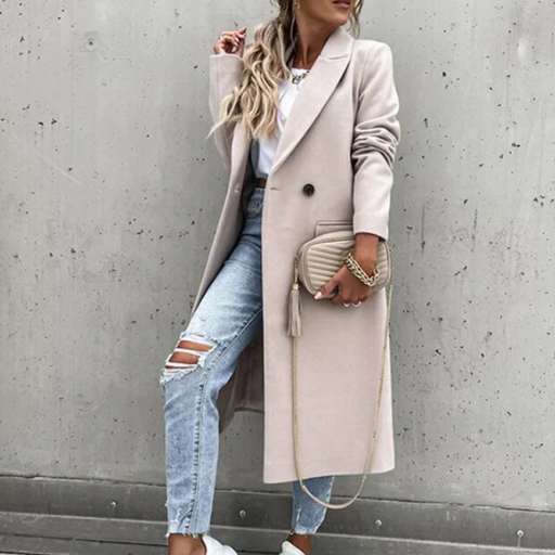 Levoire | Veste Réversible En Laine Brodée Beige